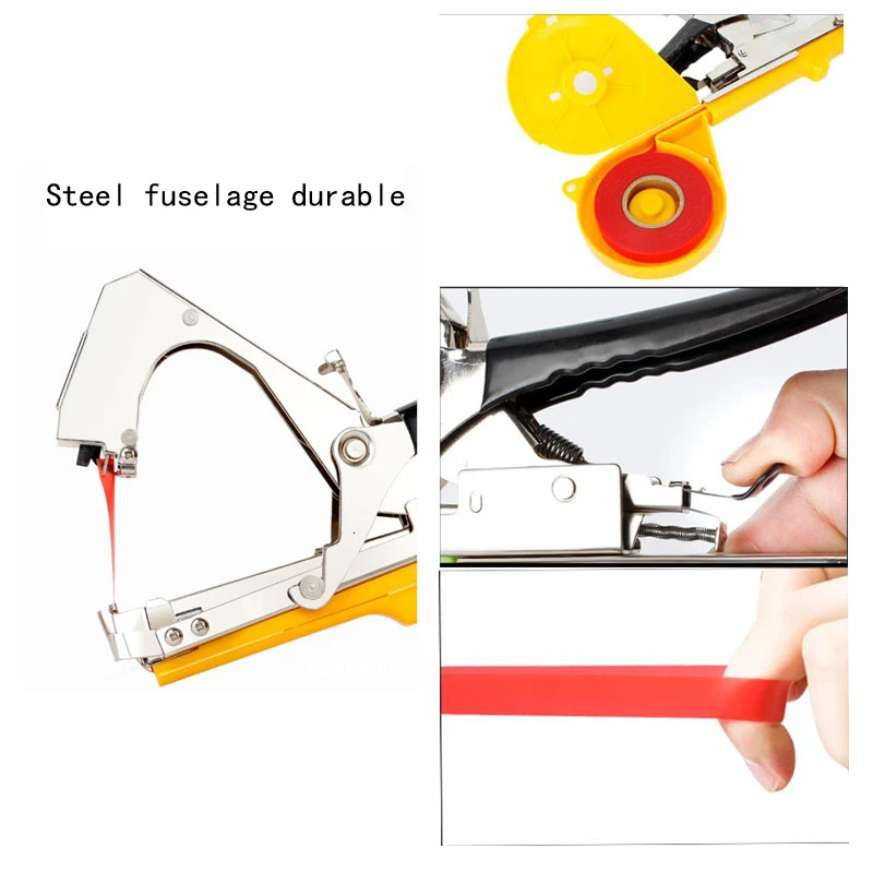Realmote Garden Plant Tying Tapetool Tapener Machine Hand Tying Packing Stem tools Strapping Fruits and vegetables