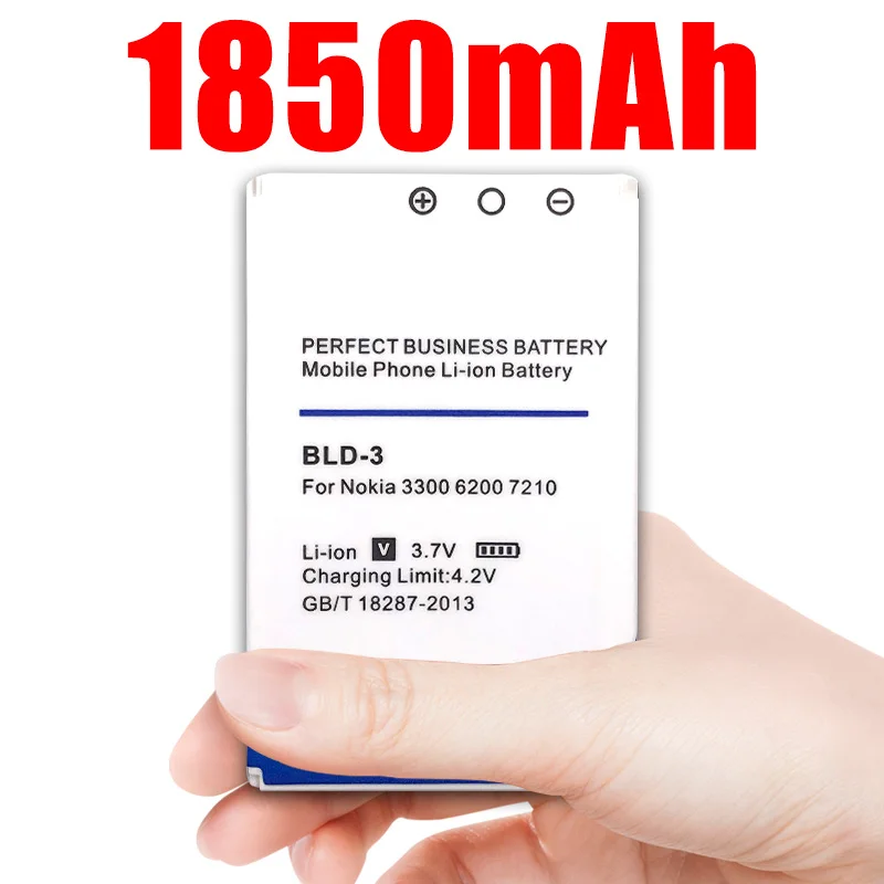 1850 мА/ч, BLD-3 батарея для Nokia 7210 3300 2100 6220 6200 6610 7250 I6260 6610i 7250i