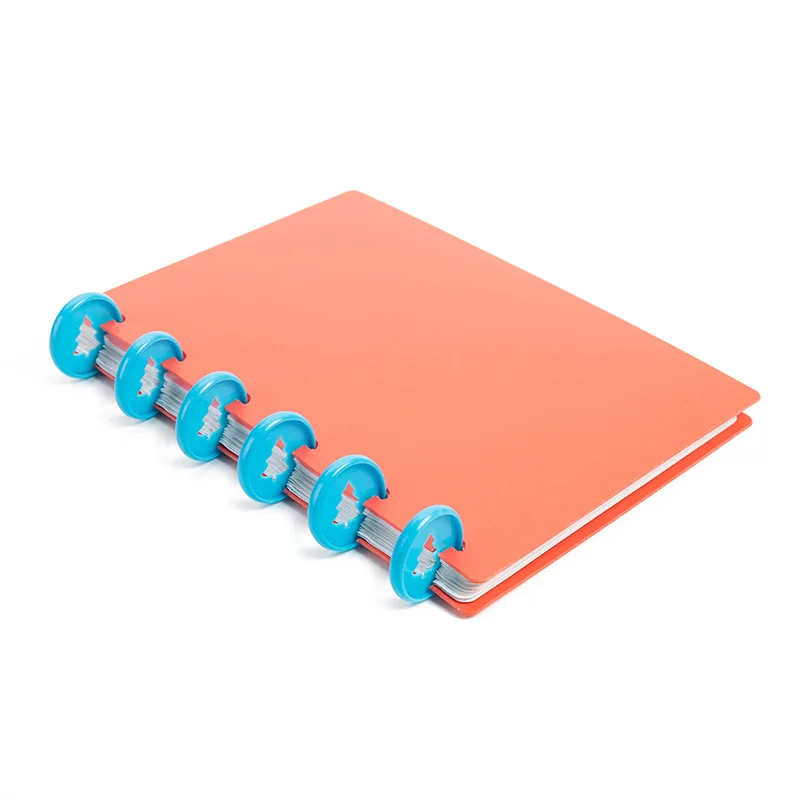24MM Mushroom Hole Binding Buckle Discs For Notebook 360 Degree Foldable T-shaped Hole Binder Ring Office&School Supplies