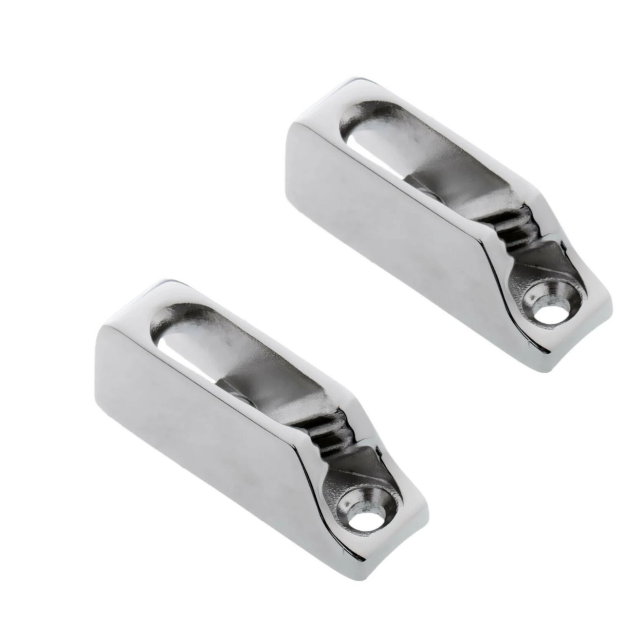 

ISURE MARINE 2PCS 316 Stainless Steel Boat Accessories Marine Clam Cleat Rope 55mm