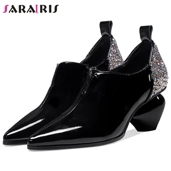 

SaraIris Fashion Brand Elegant Pumps Women Shallow Pumps Ladies Spring Pointed Toe Slip On High Heels Shoes