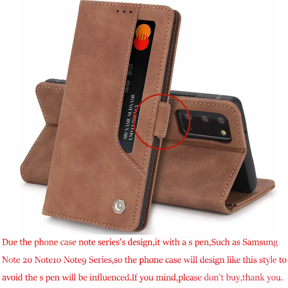Phone Case Luxury Flip Magnetic Leather Wallet Case For Samsung Galaxy S21 S20 FE Note 20 10 9 Ultra S10 E S9 Plus Note20