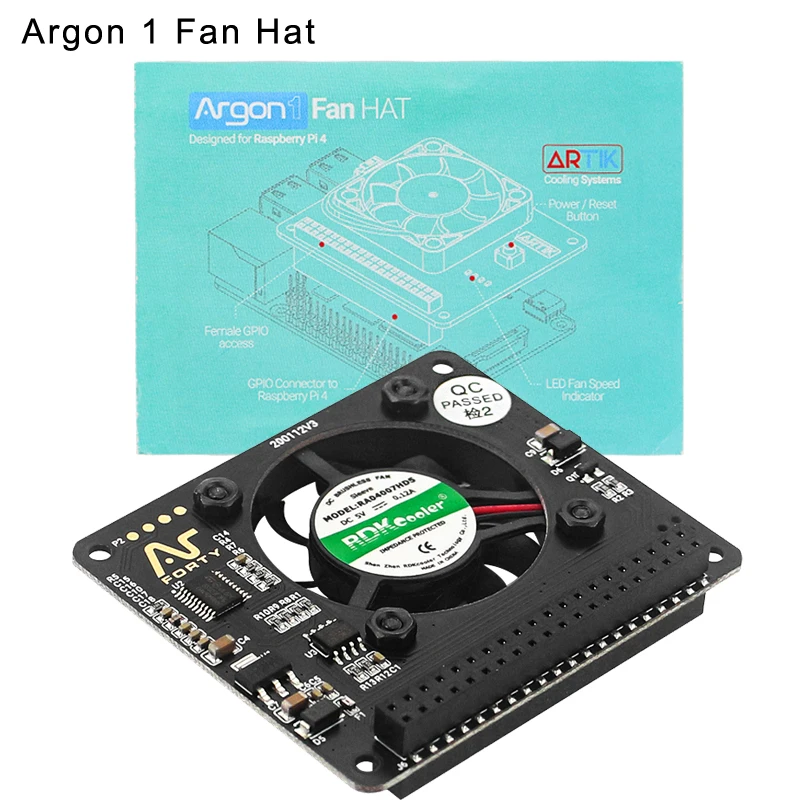 RaspberryPiArgonOneHatGPIOExpansionBoardCoolingFanCPUCooler
