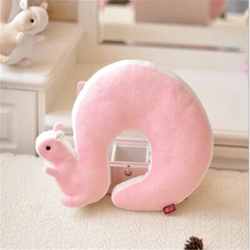 

2020 New Cute Novelty Squirrel Animal Cotton Plush U Shape Neck Pillow Health Care Travel Car Home Pillow Nap Pillow Hot Sale