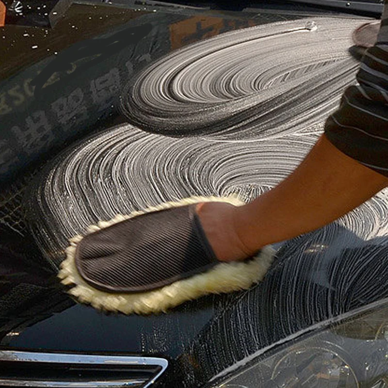 Тюнинг автомобиля Новые Мягкие меховые перчатки для ухода за мойкой Fiat Punto 500 Palio