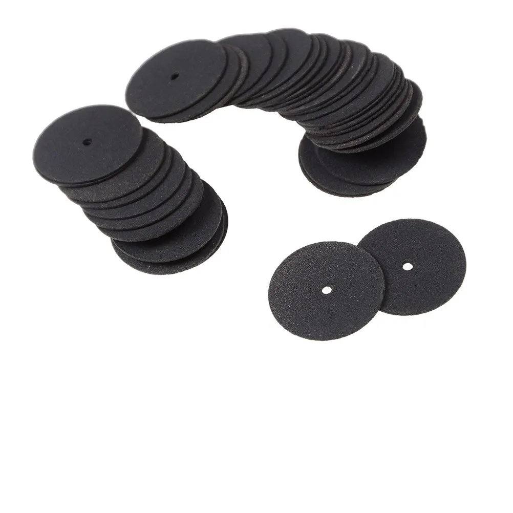 36 Discs Dremel Rotary Tool Cut Off Wheels Disc 24.5mm Reinforced with 1 Tube for Dremel Rotary Tools Black
