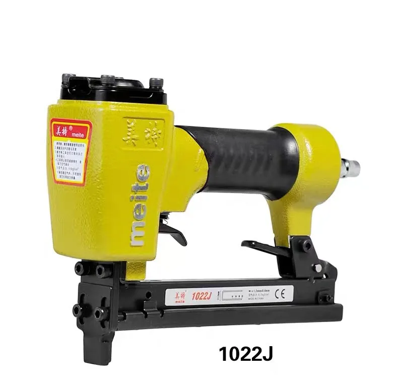 Industrial MeiTe 1013J 1010F Pneumatic Nail Gun Long Nose Upholster Stapler Brad Nailer for Woodworking Furniture Sofa Closet