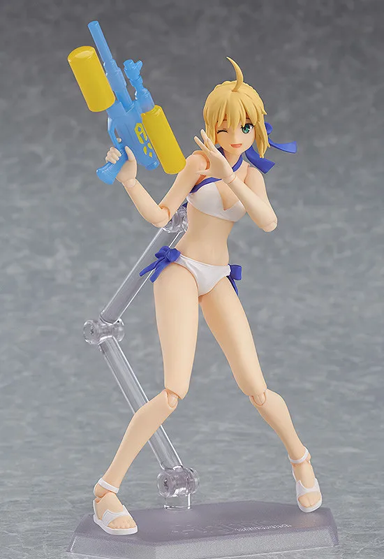 

Cheng yuan Anime Figma Ex-041 SABER Water Swimwear Water Gun Ceiba Fate Go Mobile Garage Kit
