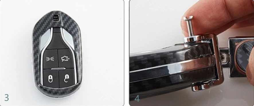 Автомобильный ABS ключница из углеродного волокна Чехол для Maserati Ghibli GT GC Le Key Holder протектор аксессуары для интерьера