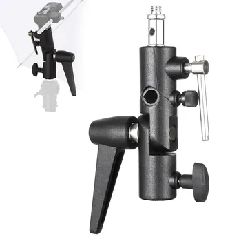 

H-Type LED Light Lamp Flash Holder For Photography Video Camcorder DV Camera Tripod Ball Head Clamp Bracket Clip Clincher