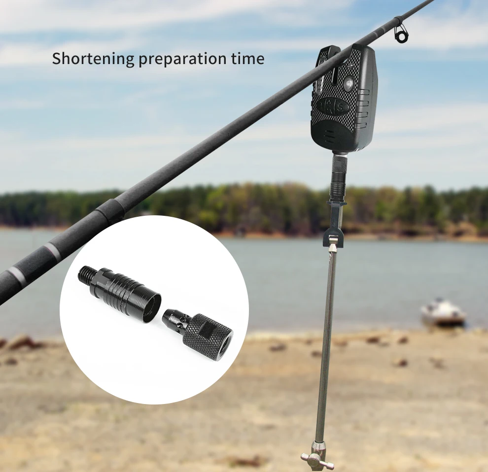 4pcs Bite Alarm Connector Rod-Holder Fishing Accessories Aluminum Alloy Quick Release Adapter Fishing Rod Connector fishing accessories fishing tools fishing tool fishing tackle fishing rod holder fishing bite alarm fishing line connectors