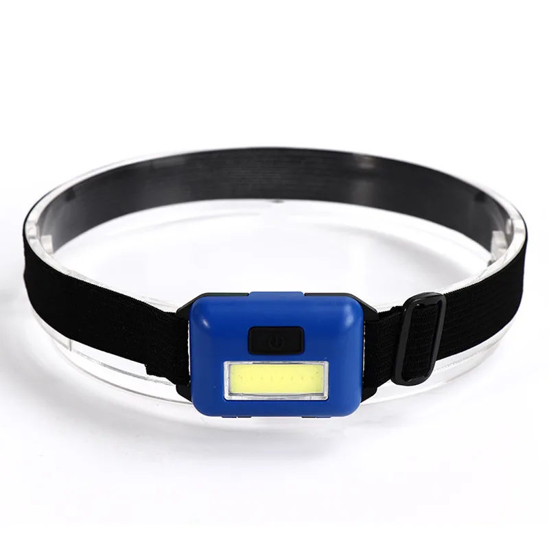

2pc Portable mini COB LED Headlamp 3 Modes Outdoor Camping Hiking Night Riding Headlight Night Fishing Light 3 * AAA battery