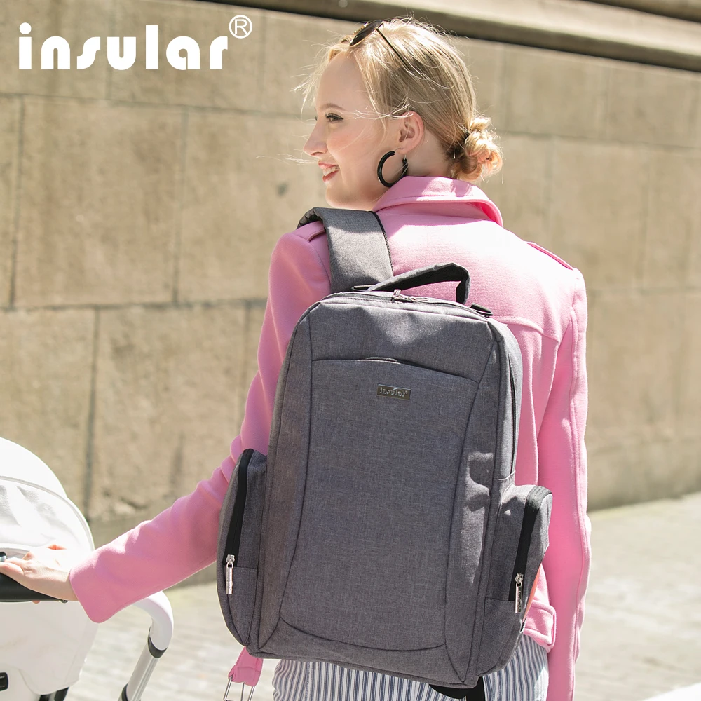 

2020 Insular Diaper bag Mummy Maternity Nappy Bag Large Capacity Baby Bag Travel Backpack multi-functional Backpack