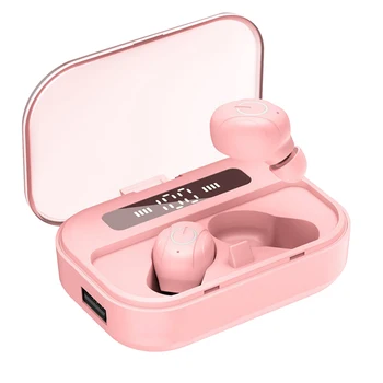 

Auto On In Ear Deep Bass USB Port Mini Portable LED Indicator With Charging Box Wireless Earbuds Outdoor Sports Bluetooth 5.0