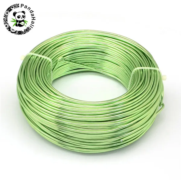 LawnGreen 1 рулон алюминиевой проволоки ювелирных изделий для самостоятельного изготовления ювелирных изделий ожерелье браслет серебряный черный 0,8 мм 1 мм 1,5 мм 2 мм Золотой 3 4 5 6 мм - Цвет: LawnGreen