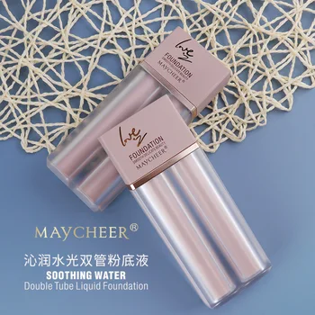 

Water Light Double-Tube Liquid Foundation Dry Skin Oil Mother Concealer Moisturizing Oil-control Foundation Cream