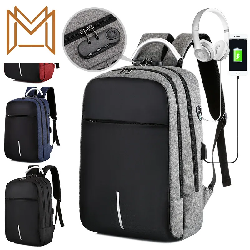 

More Function Usb Charge Password Lock Guard Against Theft Leisure Time Business Affairs Both Shoulders Backpack Computer