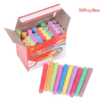 

50Pcs Dustless Drawing Chalk For School Education Chalks High Quality Stationary Office Supplies Marker