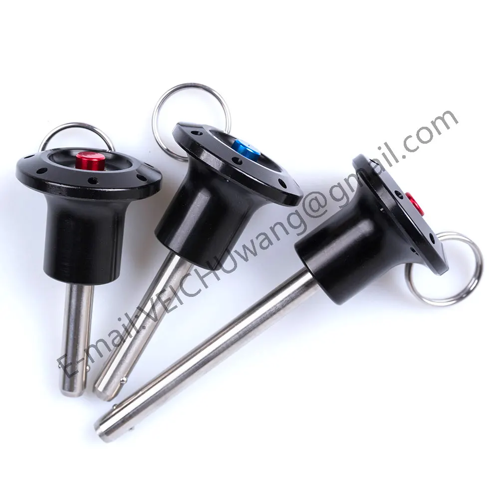 VEICHU 1pcs Stainless Steel Quick Lock/Release Pins VCN111 Diameter 5/6/8/10/12/16/20mm Length 10-100mm Ball Lock Pins