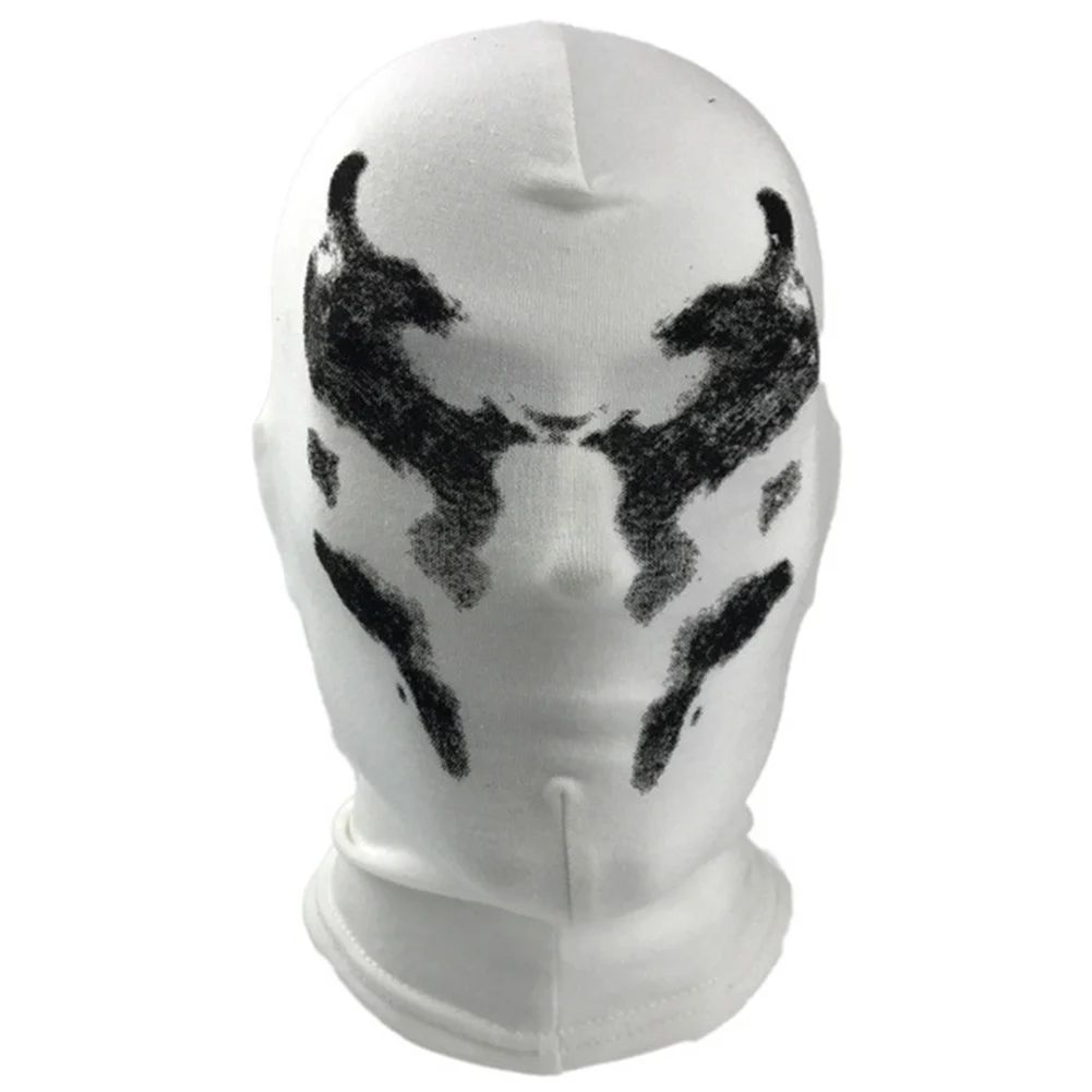 Watchmen Rorschach костюмная маска косплей на все лицо забавные комиксы Хэллоуин