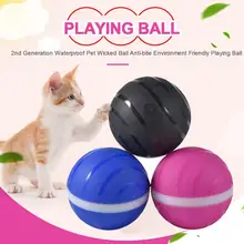 Рождественский злой шар 2-го поколения, анти-укус, водонепроницаемая игрушка для домашних животных, волшебный роликовый шар, USB, светодиодный шар для домашних животных