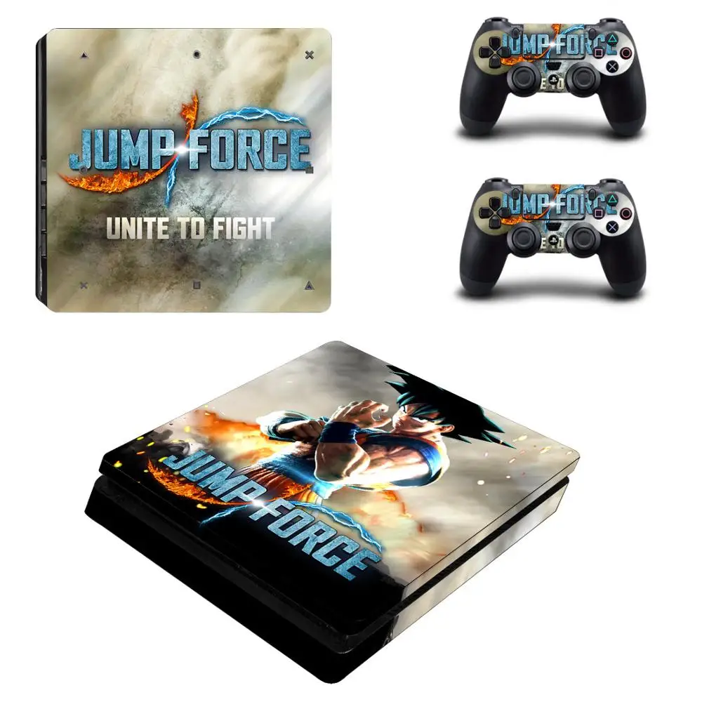 Jump Force игра PS4 полное покрытие для PS4 тонкая кожа Наклейка для PS4 Slim playstation 4 и 2 контроллера шкуры наклейка виниловая