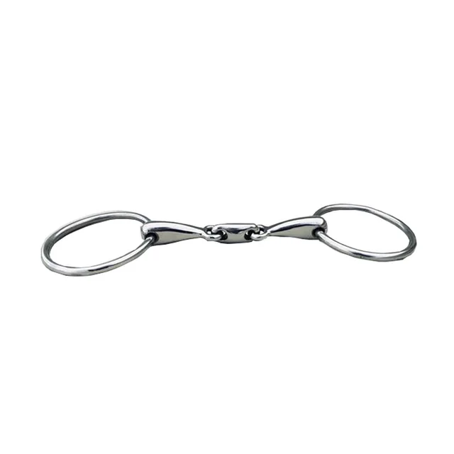 Stainless Steel Loose Ring Snaffle Bit Equestrian Equipment Horse Accessores 10.5cm 4