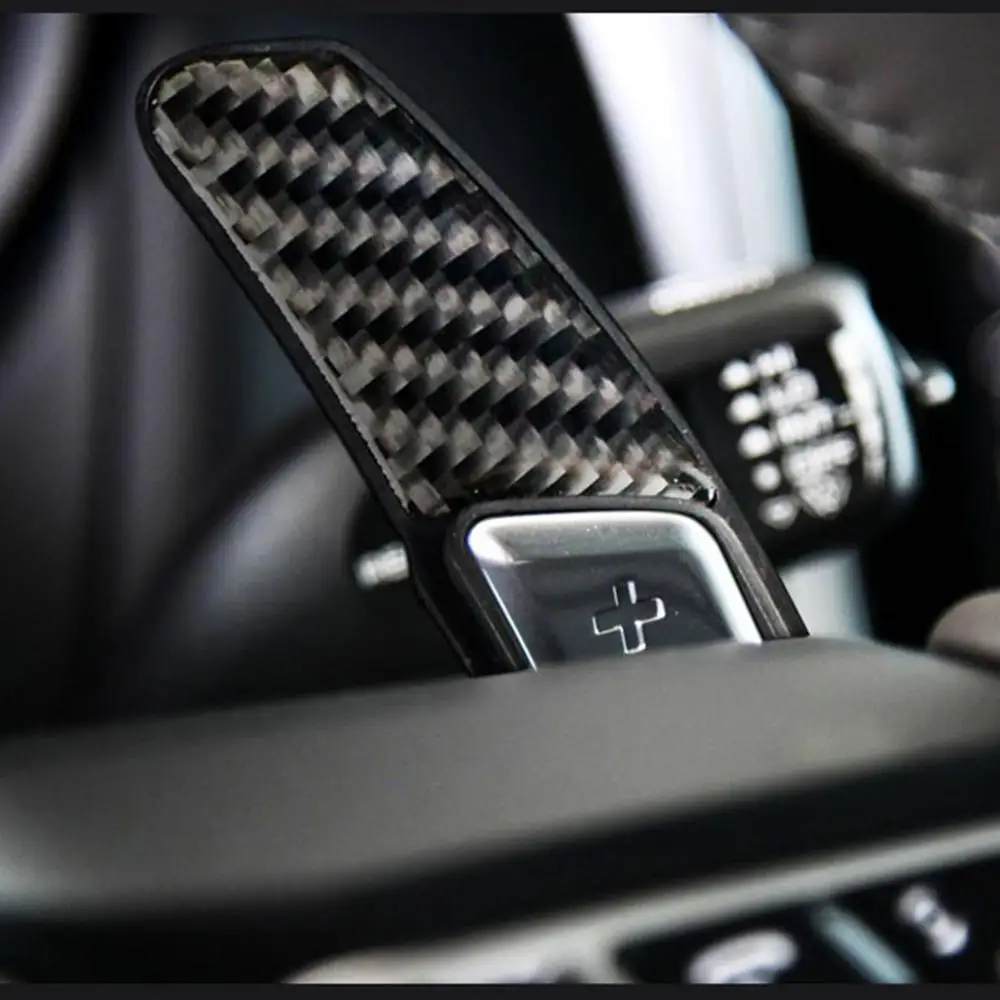 Углеродное волокно PDK сдвиг весло переключения подходит для Porsche 991 911 718 Panamera Macan Cayenne рулевое колесо аксессуары