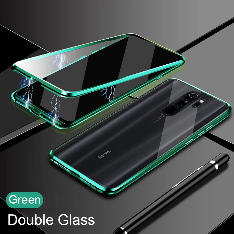 Новые Металлические Магнитные Чехлы для Redmi Note8 Note 8 8T 7 K30 K20 Pro Xiaomi 9 9T CC9 CC9e передний