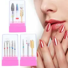 7 шт./компл. Профессиональный гель для ногтей Шлифовальная головка, удалитель грубой кожи, инструменты для Полировочная насадка