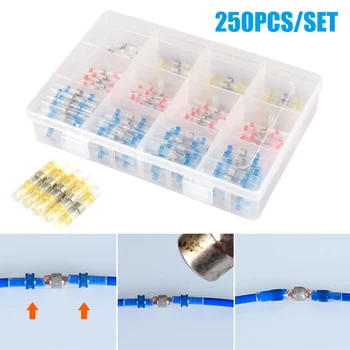 

Waterproof Solder Ring 250PCS Boxed Solder Ring Heat Shrinkable Tube Terminal Wire Protective Sleeve CLH@8