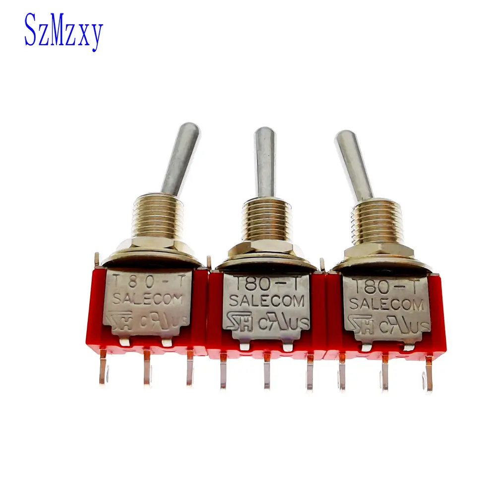 50PCS T80 New&ampOriginal Taiwan SH T80-T Miniature Toggle Switches T8013 T8014 T8014A 3A/250VAC 5A/125VAC | Обустройство дома