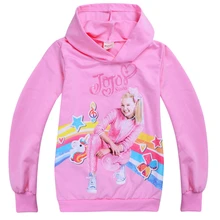 new spring and autumn cartoon JOJO siwa children's t-shirt girls cotton long-sleeved hoodies T-shirt children's clothing