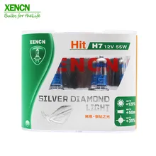 XENON H7 12 В 55 Вт серебряный алмазный сменный автомобильный светильник, источник света, галогенный ксеноновый головной светильник до 120% больше, светильник 50 м луч, 2X светильник