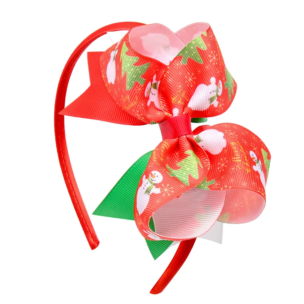 Ribbon Christmas Headband for Kids Adult Christmas Deer Ears Christmas Party Deals Santa Christmas Hair Band Clasp Headwear