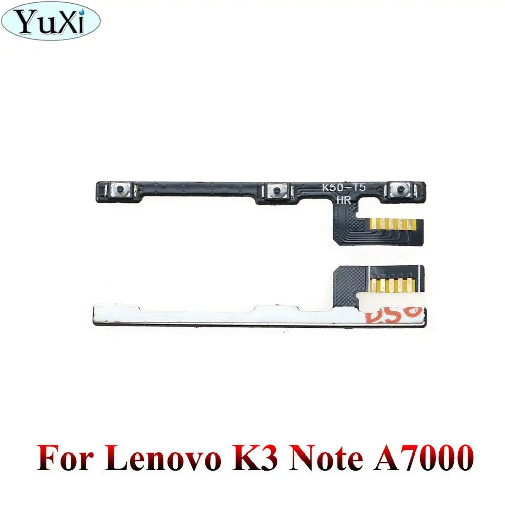 K3 Note A7000 Юйси для lenovo A2010 A2020 A536 A5000 A6000 A606 K900 A7000 K3 K4 K5 note кнопка включения и выключения звука гибкий кабель - Цвет: K3 Note A7000