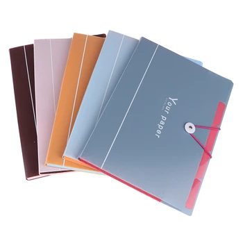 

5 Grid Document Bag File Folder Expanding Wallet Portable Bag A4 Organizer Paper Holder Office School Supplies
