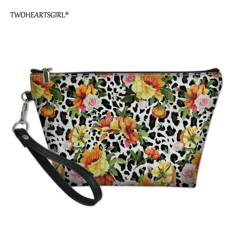 Twoheartsgirl Hibiscus косметичка дорожный кейс для косметики для женщин на молнии Макияж банный Органайзер сумка для хранения туалетные принадлежности, мытье красоты