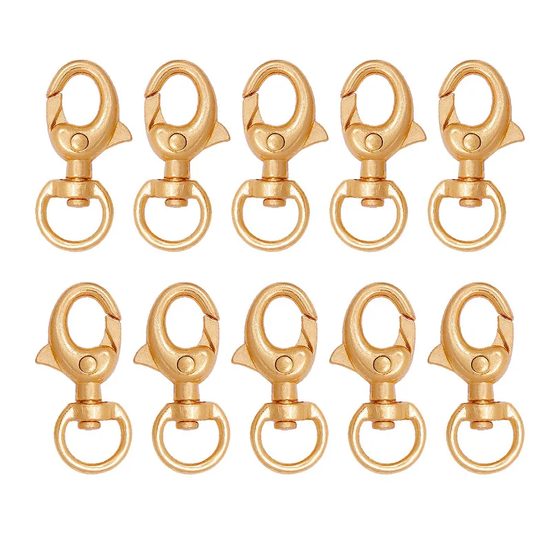 10PCS Trigger Clips Swivel Eye Bolt Snap Hook Lobster Clasps for Leather Craft Bag Strap Belt Webbing Pet Dog Rope Leashes | Дом и сад