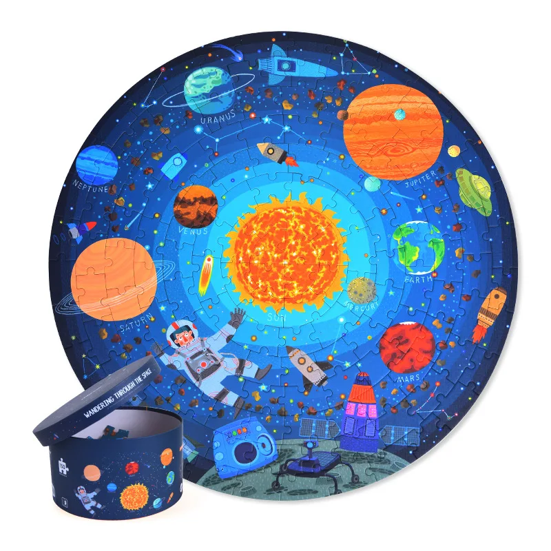  150pcs Kid‘s Solar System Puzzles Teaching Aids Montessori Materials Educational Toys For Children  - 4000040740118