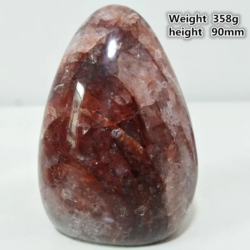

Natural stone red hematoid quartz crystal display home decoration stone color romantic Multi-inclusions Crystal