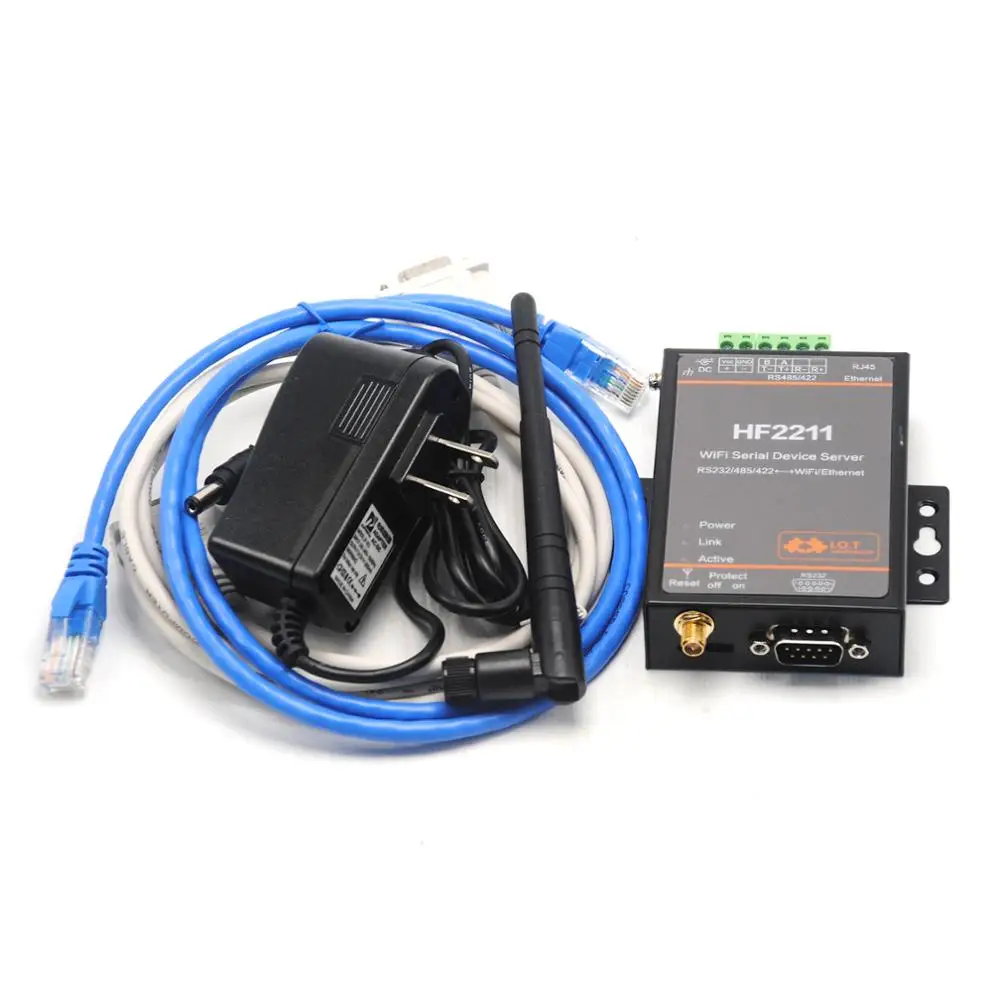 HF2211 последовательный порт RJ45 RS232 485 422 последовательный к Ethernet/wi-fi-сервер преобразования