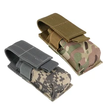 2 шт. нейлон Molle один универсальный чехол Журнал фонарик держатель для хранения ремень кобура