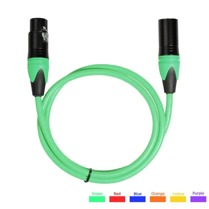 5 шт. 1 8 м/6 м цветной XLR 3pin Штекерный аудио кабель микрофон электрическая гитара m/F