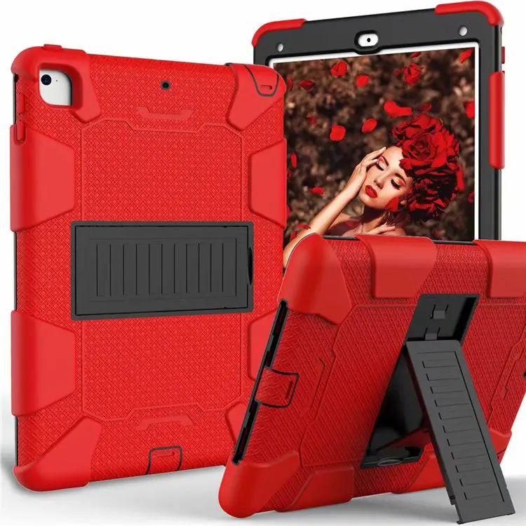 Tablet Case for ipad 6 9.7 inch Stand Shockproof Heavy Duty Protect Skin Rubber Hybrid Air 2 shell Funda+pen | Компьютеры и офис