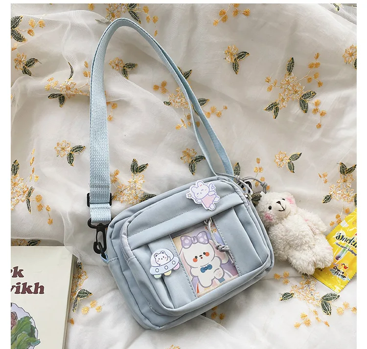 2022 Women New Cute Funny mobile phone bag Small Shoulder Bag Personality Creative Transparent Card Girl Student Messenger Bag