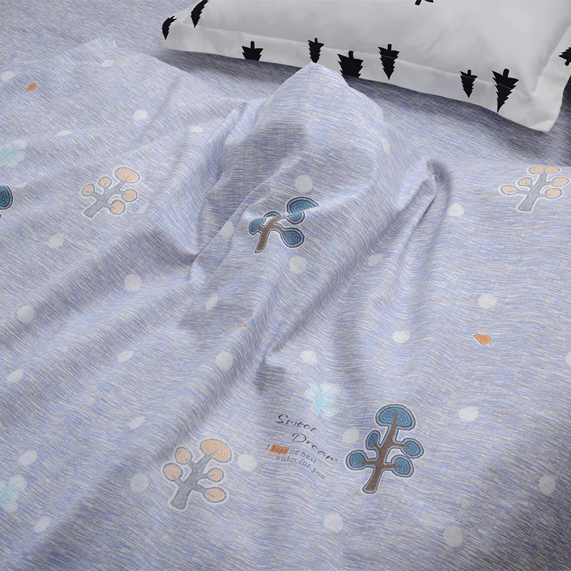 Полуметровая трава, дерево, принт, хлопок, матовая фланелевая ткань, а класс, детская простыня, покрывало для кровати, T1099