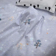 Полуметровая трава, дерево, принт, хлопок, матовая фланелевая ткань, а класс, детская простыня, покрывало для кровати, T1099