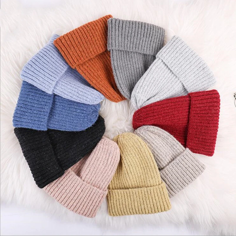 Зимняя кашемировая шапка для женщин Beanie хип хоп Милая зимняя шапочка вязаная теплая шапка шапки унисекс теплая шапочка-бини