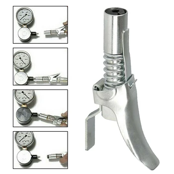 

1 Pcs Grease Coupler Quick Release Lock Clamp Coupler NPTI/8 10000PSI High Pressure Grease Nipple Self-Locking Grease Gun